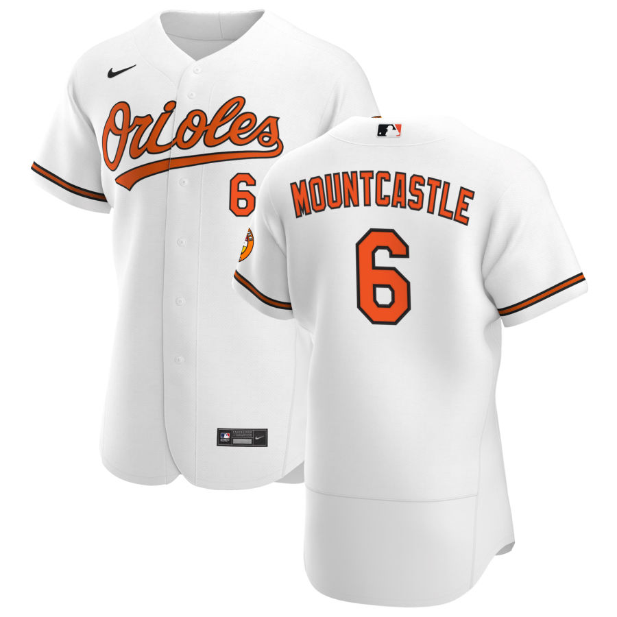 Baltimore Orioles 6 Ryan Mountcastle Men Nike White Home 2020 Authentic Player MLB Jersey